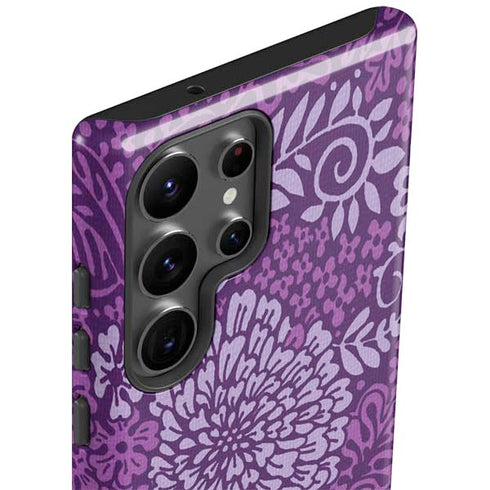 Radiant Orchid Floral Galaxy S23 Ultra Pro Case