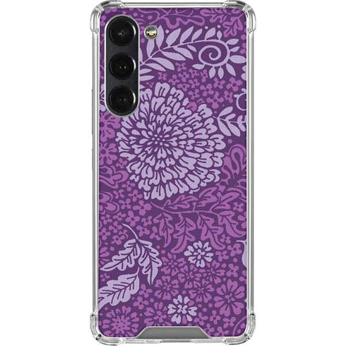 Radiant Orchid Floral Galaxy S24 FE Clear Case