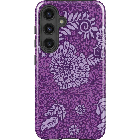 Radiant Orchid Floral Galaxy S25 Impact Case