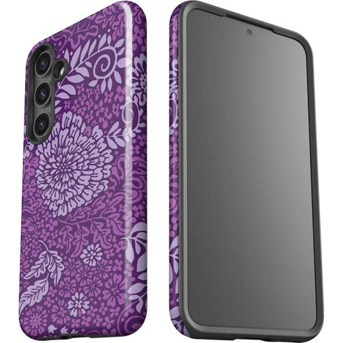 Radiant Orchid Floral Galaxy S25 Impact Case