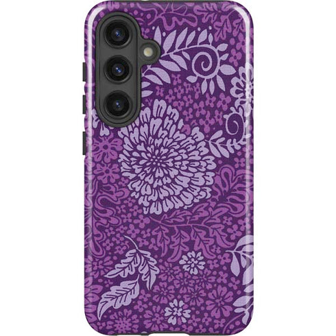 Radiant Orchid Floral Galaxy S25 Plus Impact Case