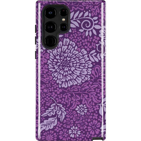 Radiant Orchid Floral Galaxy S25 Ultra Impact Case