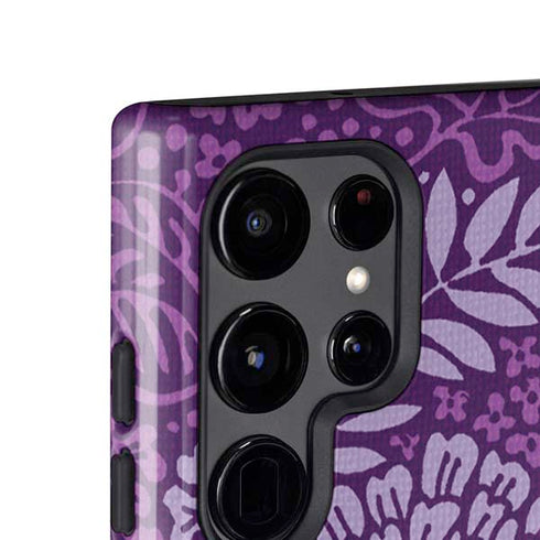 Radiant Orchid Floral Galaxy S25 Ultra Impact Case