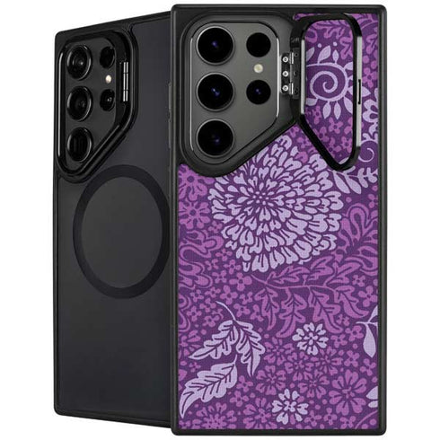 Radiant Orchid Floral Galaxy S25 Ultra Kickstand Case