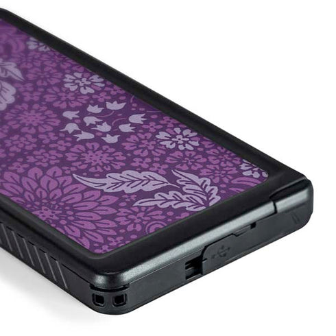 Radiant Orchid Floral Galaxy S24 Ultra Waterproof Case