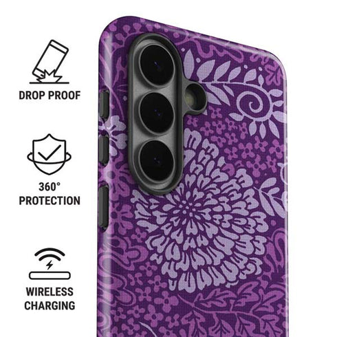Radiant Orchid Floral Galaxy S26 Impact Case