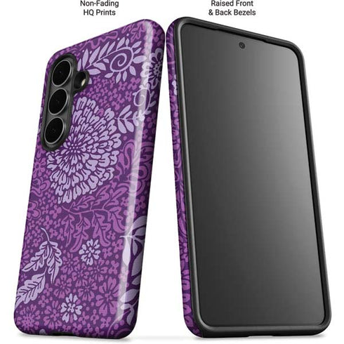 Radiant Orchid Floral Galaxy S26 Plus Impact Case
