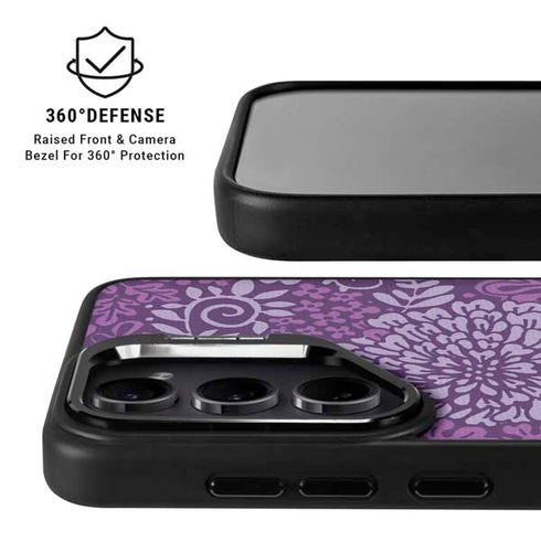 Radiant Orchid Floral Galaxy S26 Ultra Kickstand Case