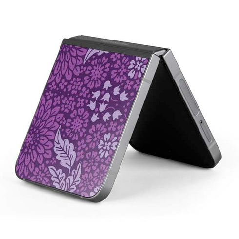Radiant Orchid Floral Galaxy Z Flip6 Skin