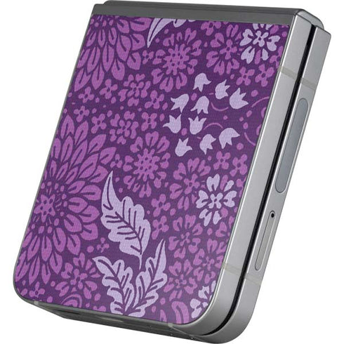 Radiant Orchid Floral Galaxy Z Flip6 Skin