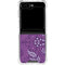 Radiant Orchid Floral Galaxy Z Flip6 Clear Case