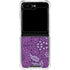 Radiant Orchid Floral Galaxy Z Flip6 Clear Case
