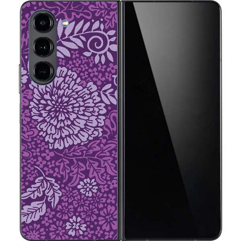 Radiant Orchid Floral Galaxy Z Fold5 5G Skin