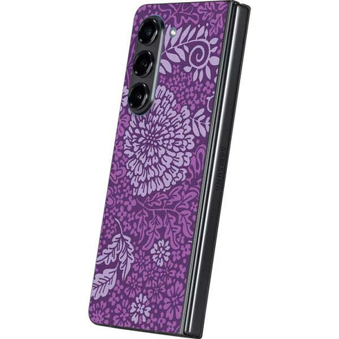 Radiant Orchid Floral Galaxy Z Fold5 5G Skin