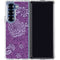 Radiant Orchid Floral Galaxy Z Fold6 Clear Case