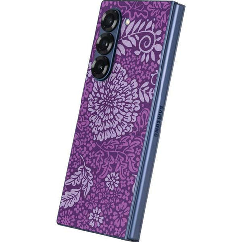 Radiant Orchid Floral Galaxy Z Fold6 Skin