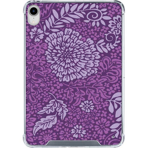 Radiant Orchid Floral iPad 11th Gen (2025) Clear Case