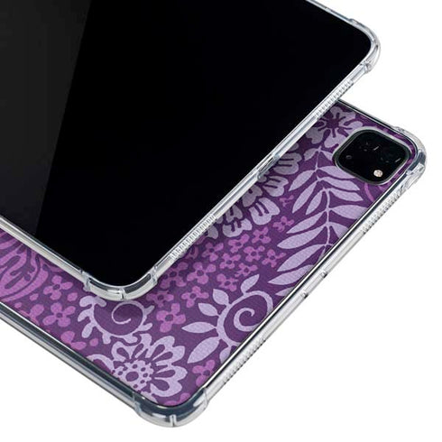 Radiant Orchid Floral iPad Pro 11in (2024) Clear Case