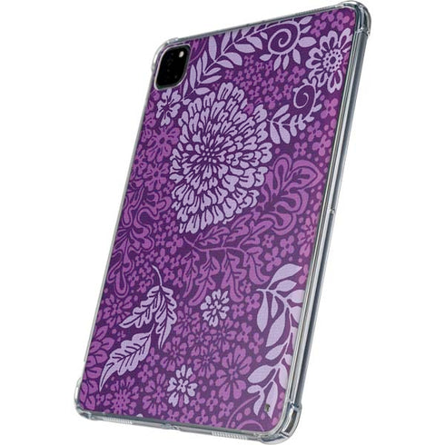 Radiant Orchid Floral iPad Pro 11in (2024) Clear Case
