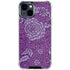 Radiant Orchid Floral iPhone 15 Clear Case