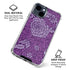 Radiant Orchid Floral iPhone 15 Clear Case