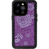 Radiant Orchid Floral iPhone 15 Pro Waterproof Case