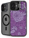 Radiant Orchid Floral iPhone 16 Kickstand Case