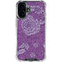 Radiant Orchid Floral iPhone 16 Plus Clear Case