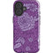 Radiant Orchid Floral iPhone 16 Plus Impact Case