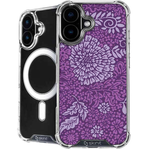 Radiant Orchid Floral iPhone 16 Plus MagSafe Case