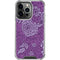 Radiant Orchid Floral iPhone 16 Pro Clear Case