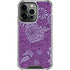 Radiant Orchid Floral iPhone 16 Pro Clear Case