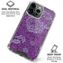 Radiant Orchid Floral iPhone 16 Pro Clear Case