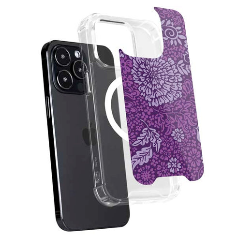 Radiant Orchid Floral iPhone 16 Pro MagSafe Case