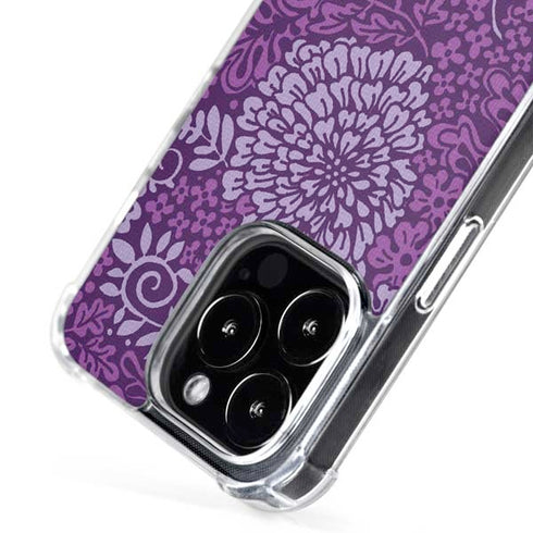 Radiant Orchid Floral iPhone 16 Pro MagSafe Case