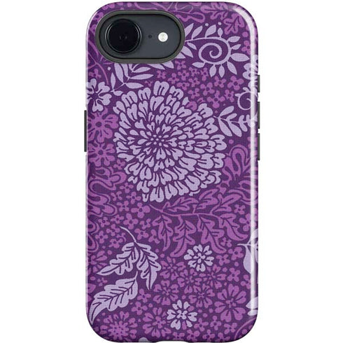 Radiant Orchid Floral iPhone 16e Impact Case