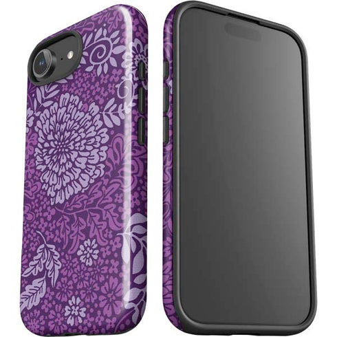 Radiant Orchid Floral iPhone 16e Impact Case