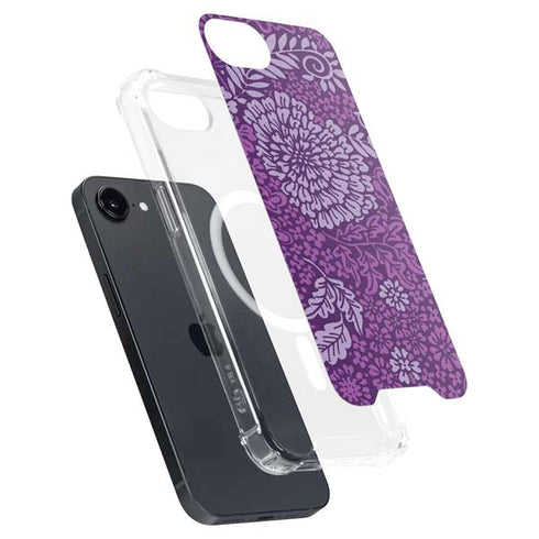 Radiant Orchid Floral iPhone 16e MagSafe Case