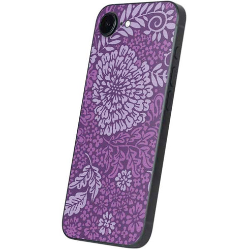 Radiant Orchid Floral iPhone 16e Skin