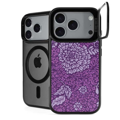 Radiant Orchid Floral iPhone 18 Pro Kickstand Case