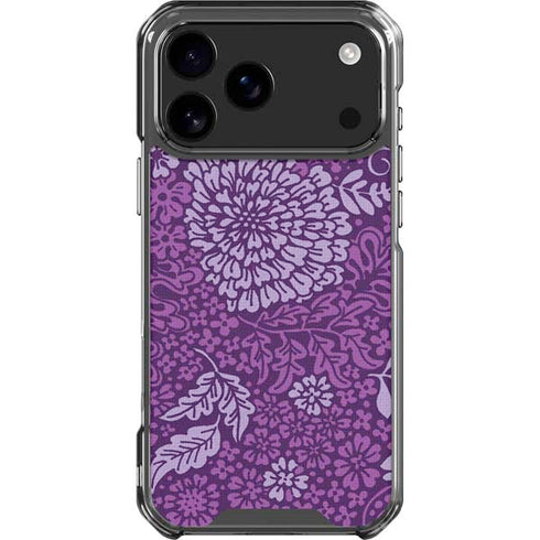 Radiant Orchid Floral iPhone 18 Pro Max Clear Case