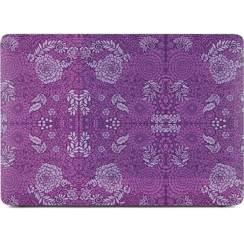Radiant Orchid Floral Apple MacBook Air Skin