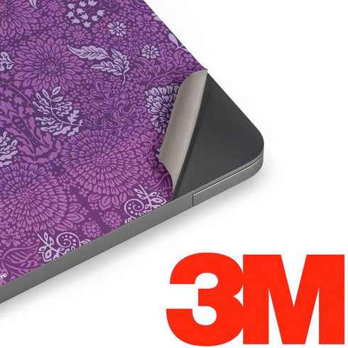Radiant Orchid Floral Apple MacBook Air Skin
