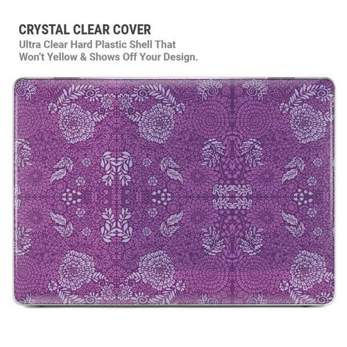Radiant Orchid Floral MacBook Cases