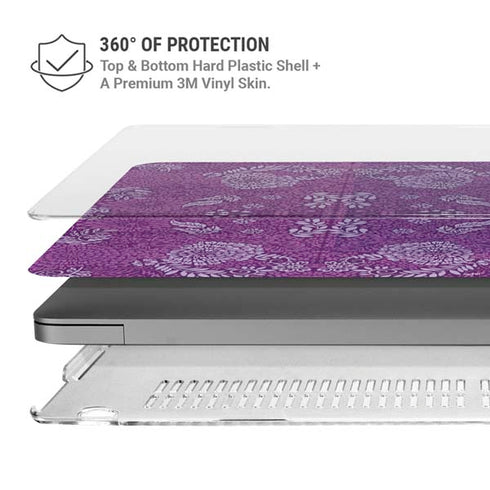Radiant Orchid Floral MacBook Cases