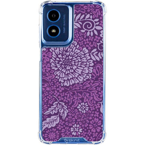 Radiant Orchid Floral Moto G 5G (2024) Clear Case
