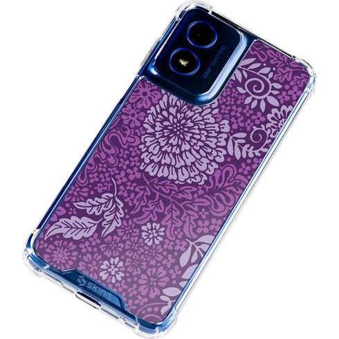 Radiant Orchid Floral Moto G 5G (2024) Clear Case