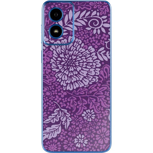 Radiant Orchid Floral Moto G Play 4G (2024) Skin