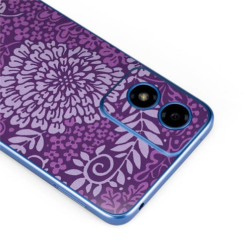 Radiant Orchid Floral Moto G Play 4G (2024) Skin
