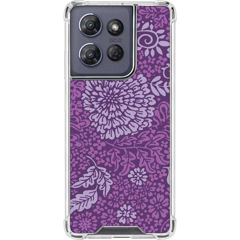 Radiant Orchid Floral Moto G Play 5G (2025) Clear Case